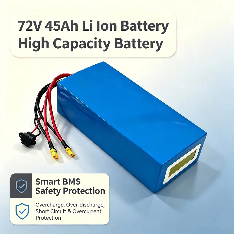 72V 40Ah Lifepo4 Battery Pack - Литий-ионный треугольный аккумулятор 72В 45Ач с