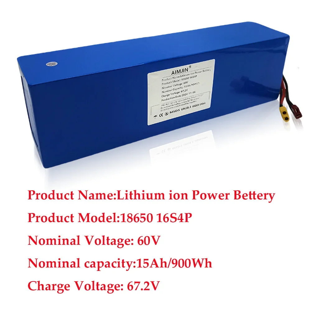 Аккумулятор 60 В, 15 Ач, 16S4P – обзор и цена 60V 50Ah Electric Scooter Battery